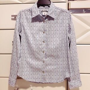 Columbia Light Blue Polka Dot Shirt